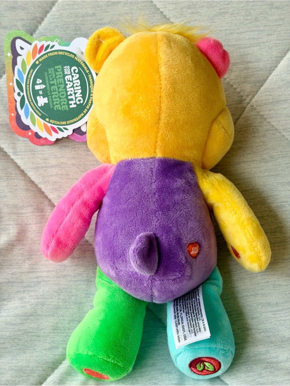 Care Bears (2025) FunSize Sparkle Plush (Eco) “Work Of Heart Bear” 9” Plush/NWT - Picture 3 of 16